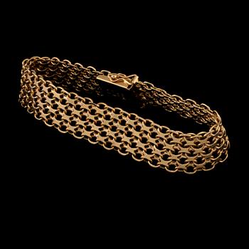 ARMLÄNK, 18k guld, Alton, Falköping, 1969. Vikt 21 g.