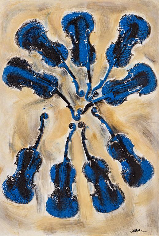 Arman (Armand Pierre Fernandez), ”Blue footprints”.
