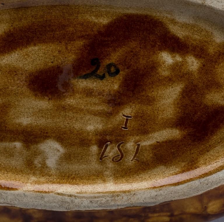 URNA, nyrokoko, majolika, sent 1800-tal.