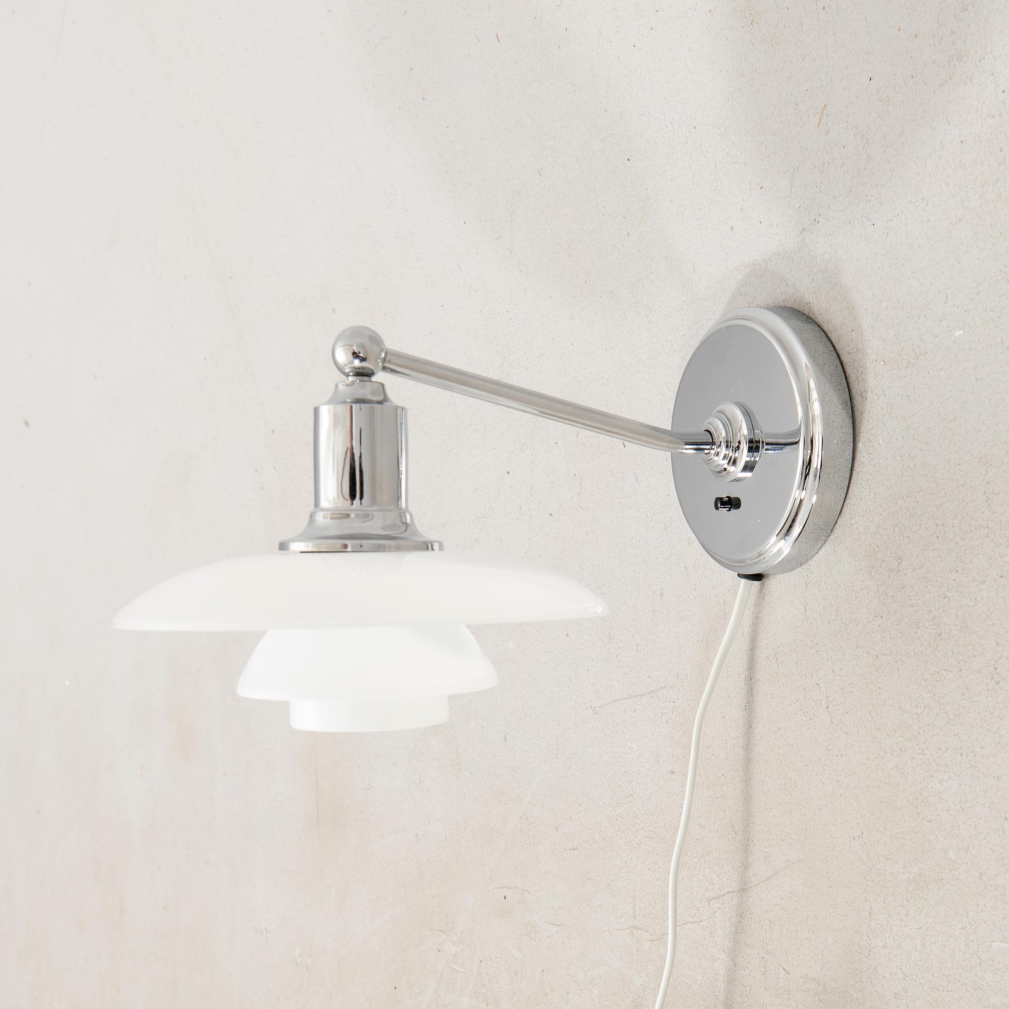 Poul Henningsen, wall lamp PH 2/1 for Louis Poulsen Denmark.