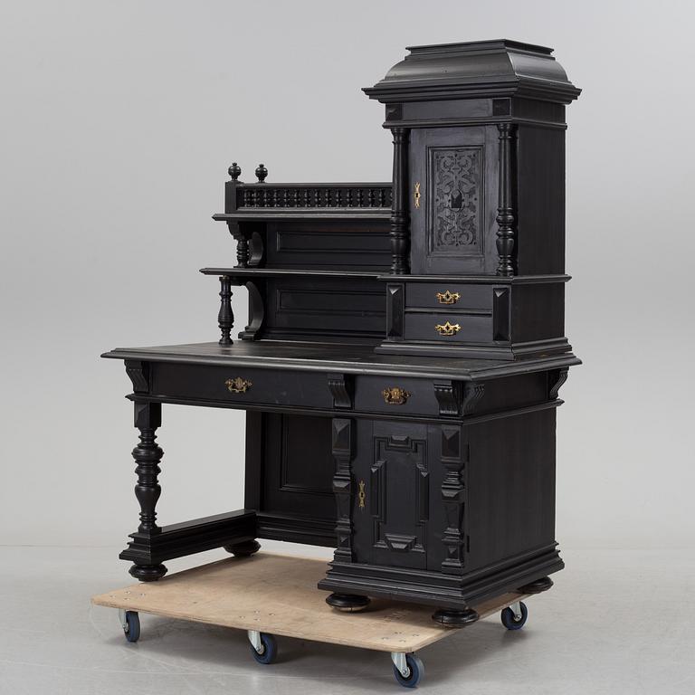 A Neo- Renaissance writing desk, late 19th century.