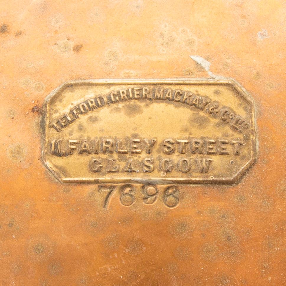 Anchor lantern, Telford, Grier, Mackay & Co Ltd Glasgow, 200th Century first half, mid.