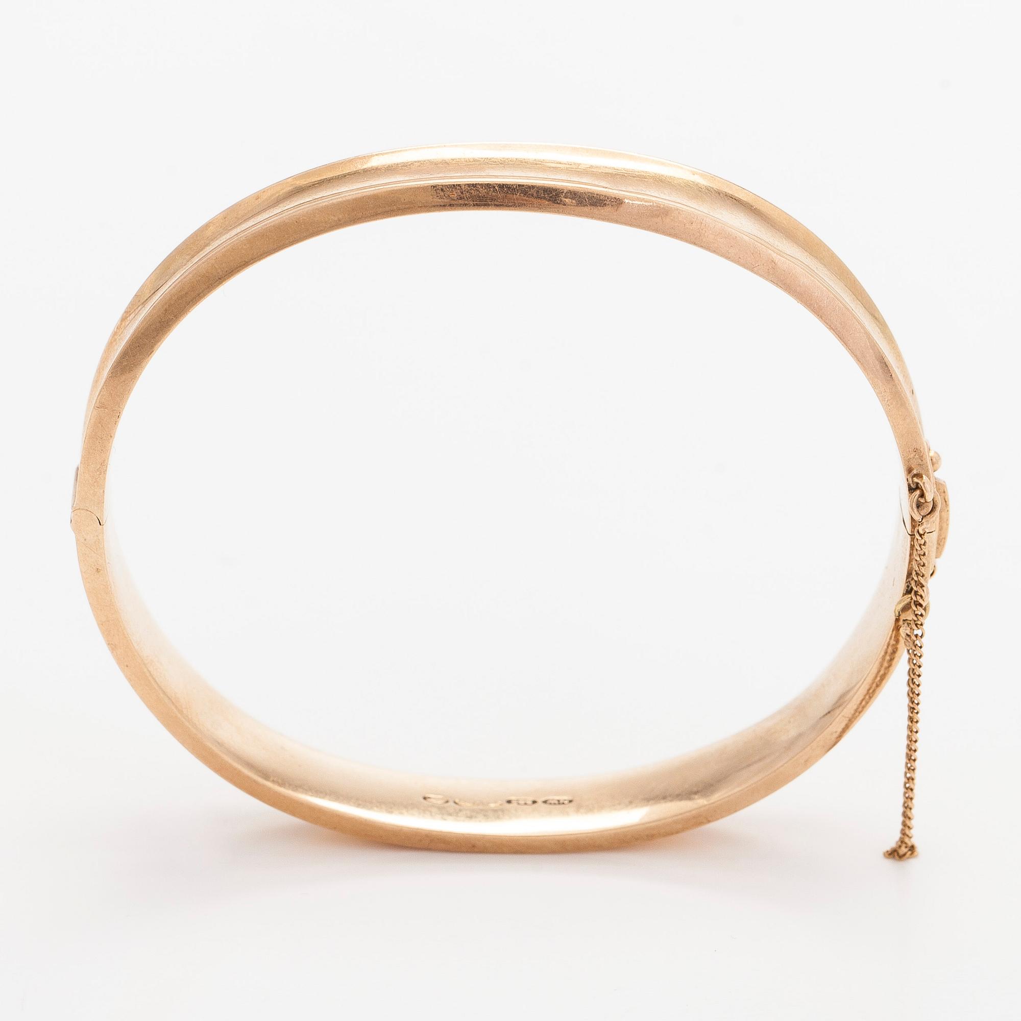 Armring, 14K guld, Westerback, Helsingfors 1950-tal.