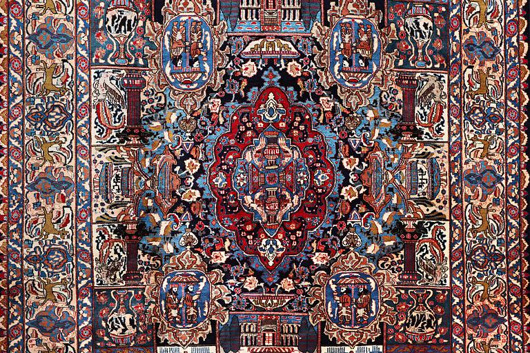 A carpet, Mashad, c. 383 x 292 cm.