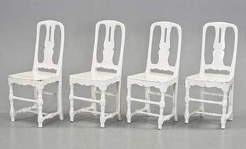 STOLAR, 4 st, allmoge, barock, 1700-tal.