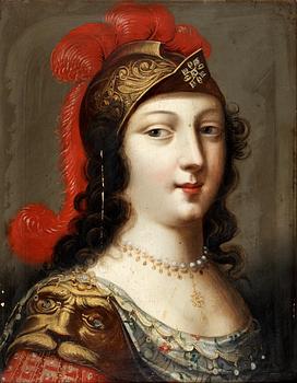 310. Drottning Kristina som Minerva.