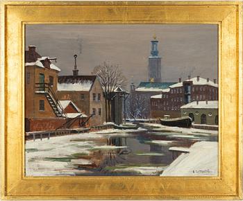 Gunnar Zetterström, Vy mot Stockholms stadshus.