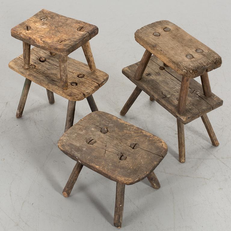 FIVE STOOLS.