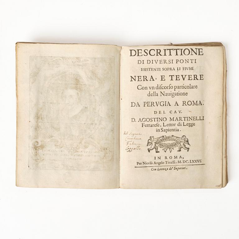 Bridges & Architecture, with engraved plates, 1676 & 1762.