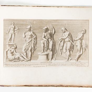 A book with classical Roman illustrations by Giovanni Pietro Bellori, etchings, dated 1693.