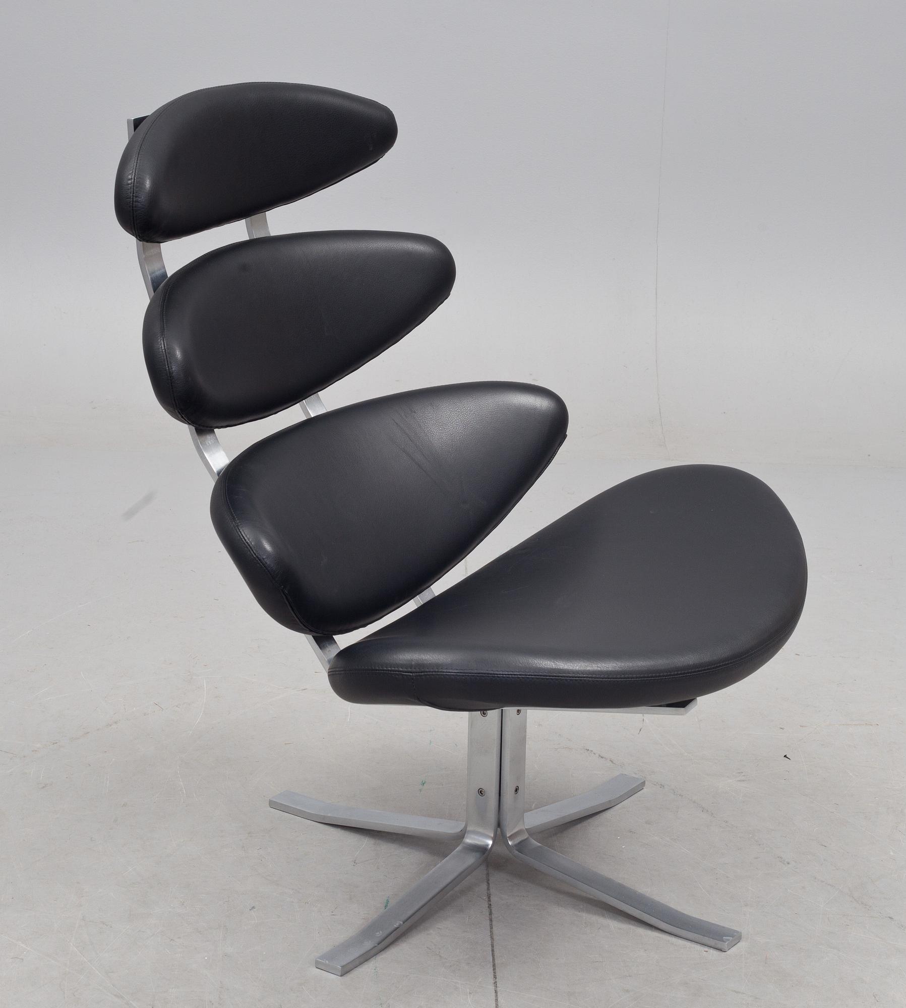 FÅTÖLJ, "Corona", Poul Volther, Erik Jørgensen, Danmark, 1900/2000-tal.
