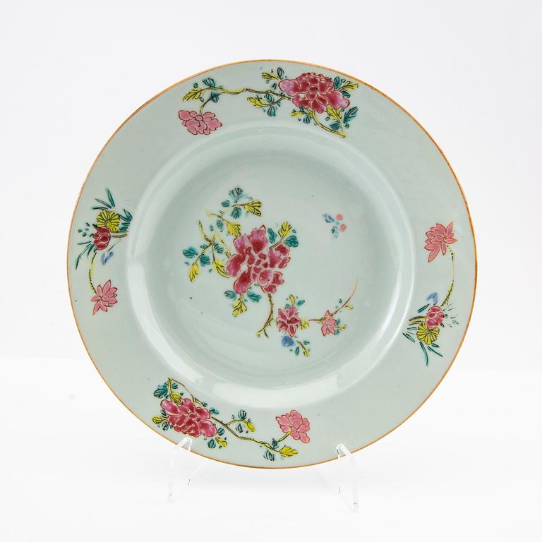 Plates 5 pcs China 17/18th century porcelain.