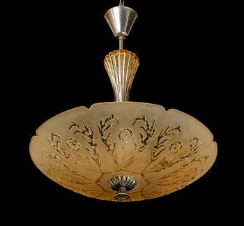 TAKPLAFOND, sannolikt Orrefors, 1940-tal. Höjd ca 65 cm.