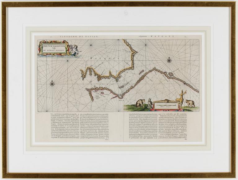 WILLEM JANSZOON BLAEU, karta, 16/1700-tal.