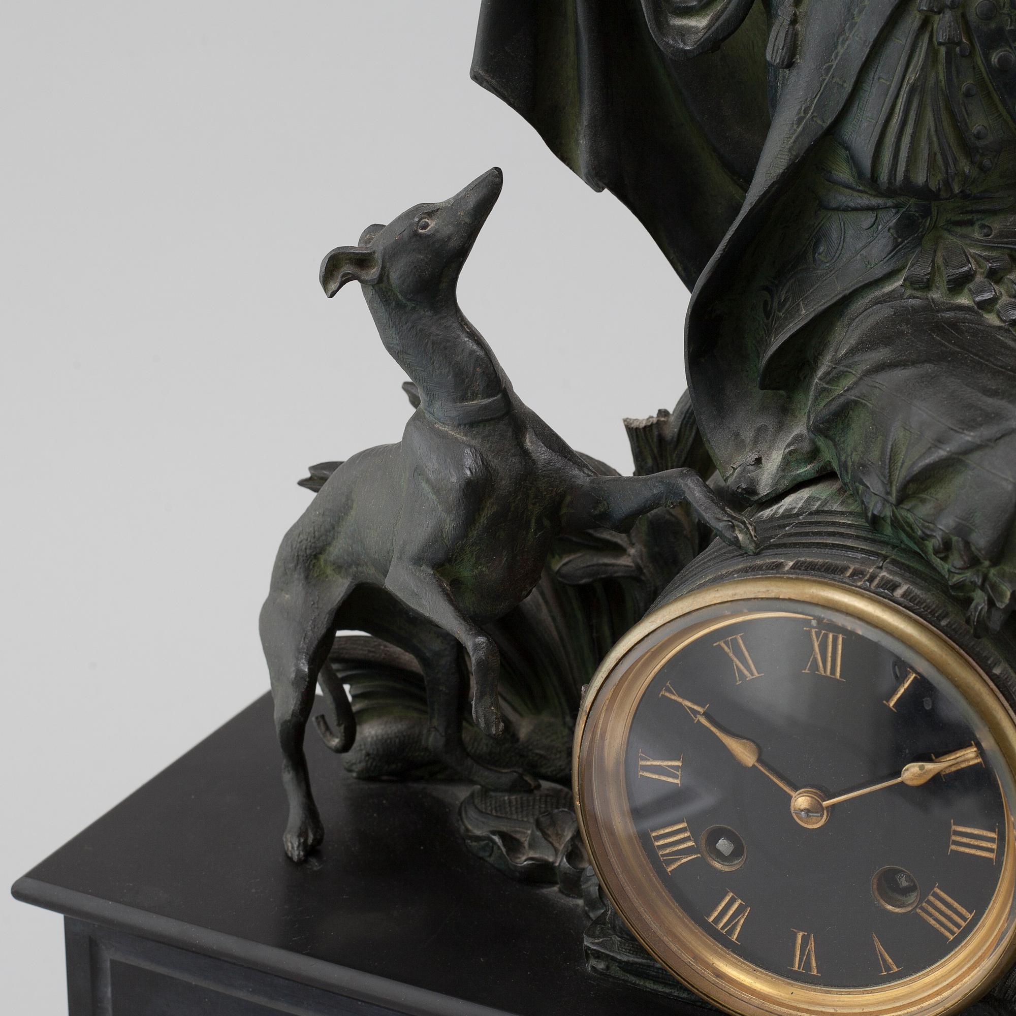 A Breveté table lamp, probably from the 19th century.