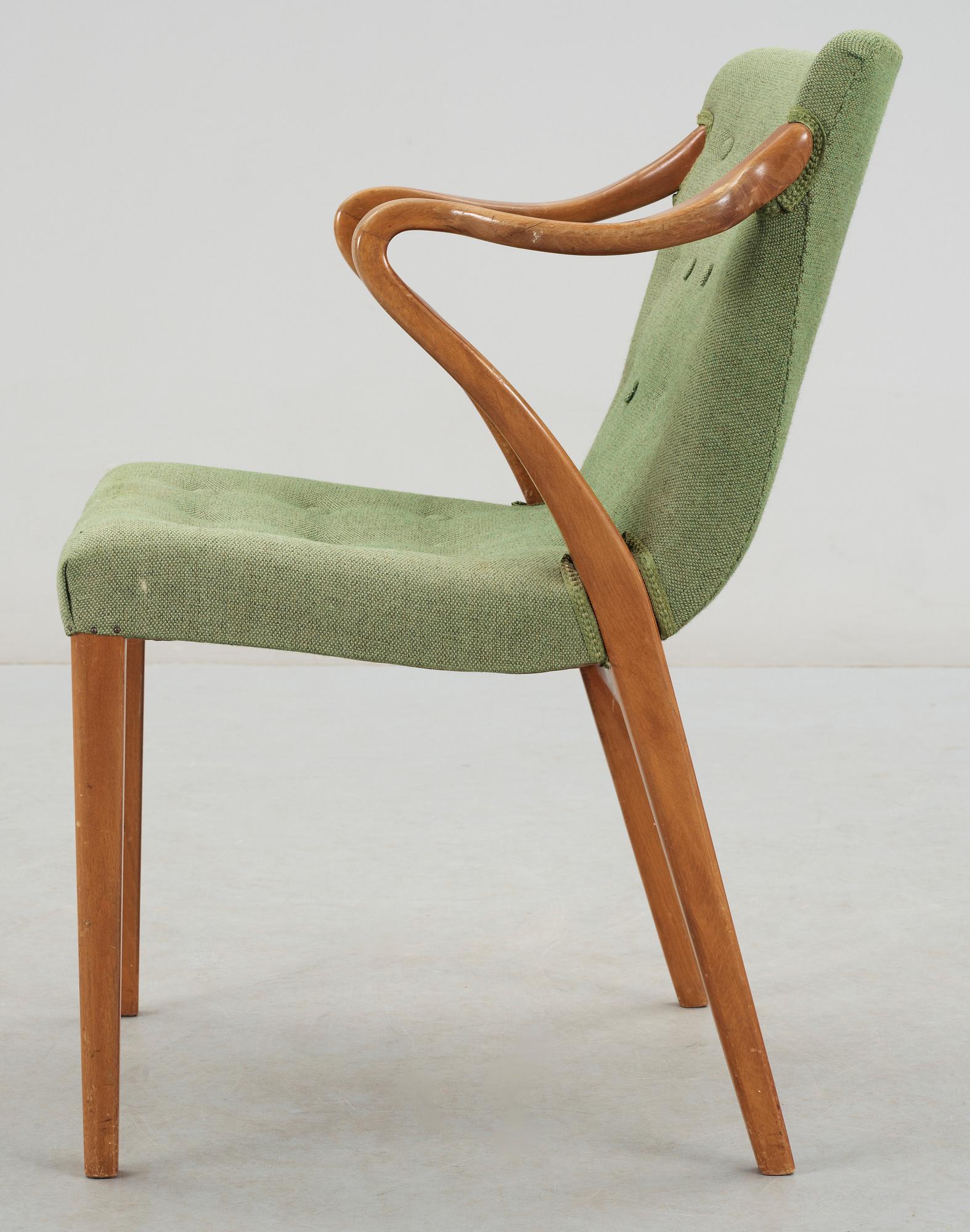 KARMSTOL, "modell 1522", Axel Larsson, Bodafors, formgiven 1935.