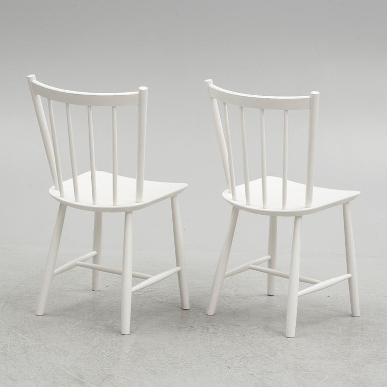 Børge Mogensen, a set of 10 chairs, "J49", Fredericia Furniture, Denmark, 2012.