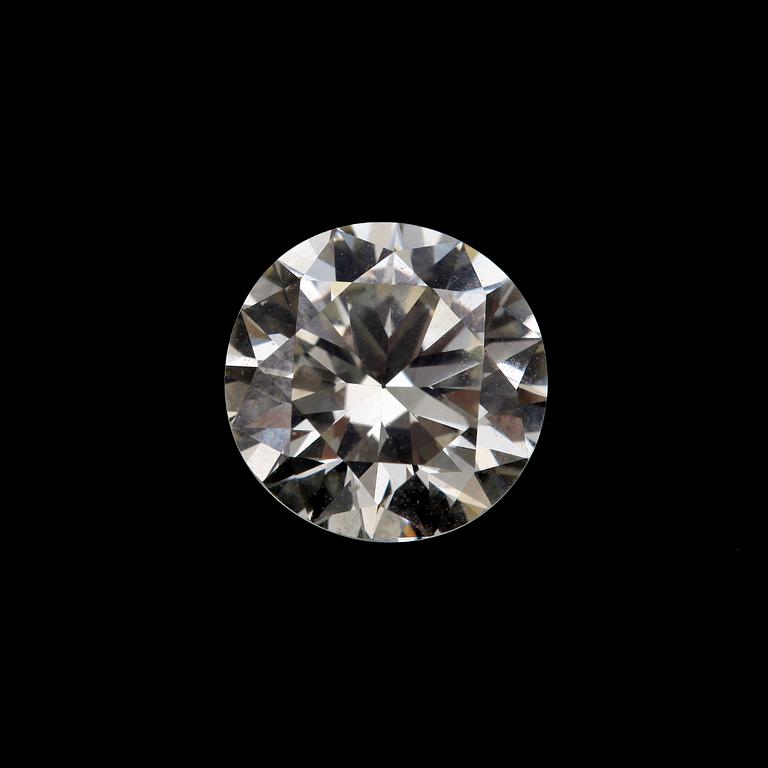 BRILLIANT CUT DIAMOND, loose. Weight 1.86 cts.