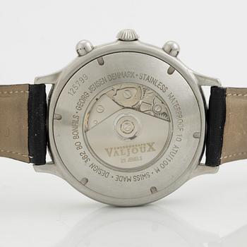 Georg Jensen, designad av Bo Bonfils, chronograph, wristwatch, 42 mm.