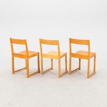 Sven Markelius, chairs, 8 pieces, "Orkesterstolen", mid/second half of the 20th century.