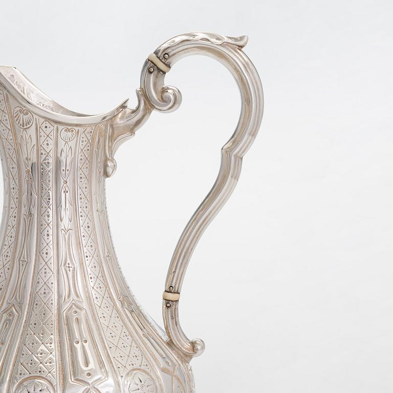 Tillbringare, sterlingsilver, elfenben, Martin, Hall & Co, Sheffield 1858.