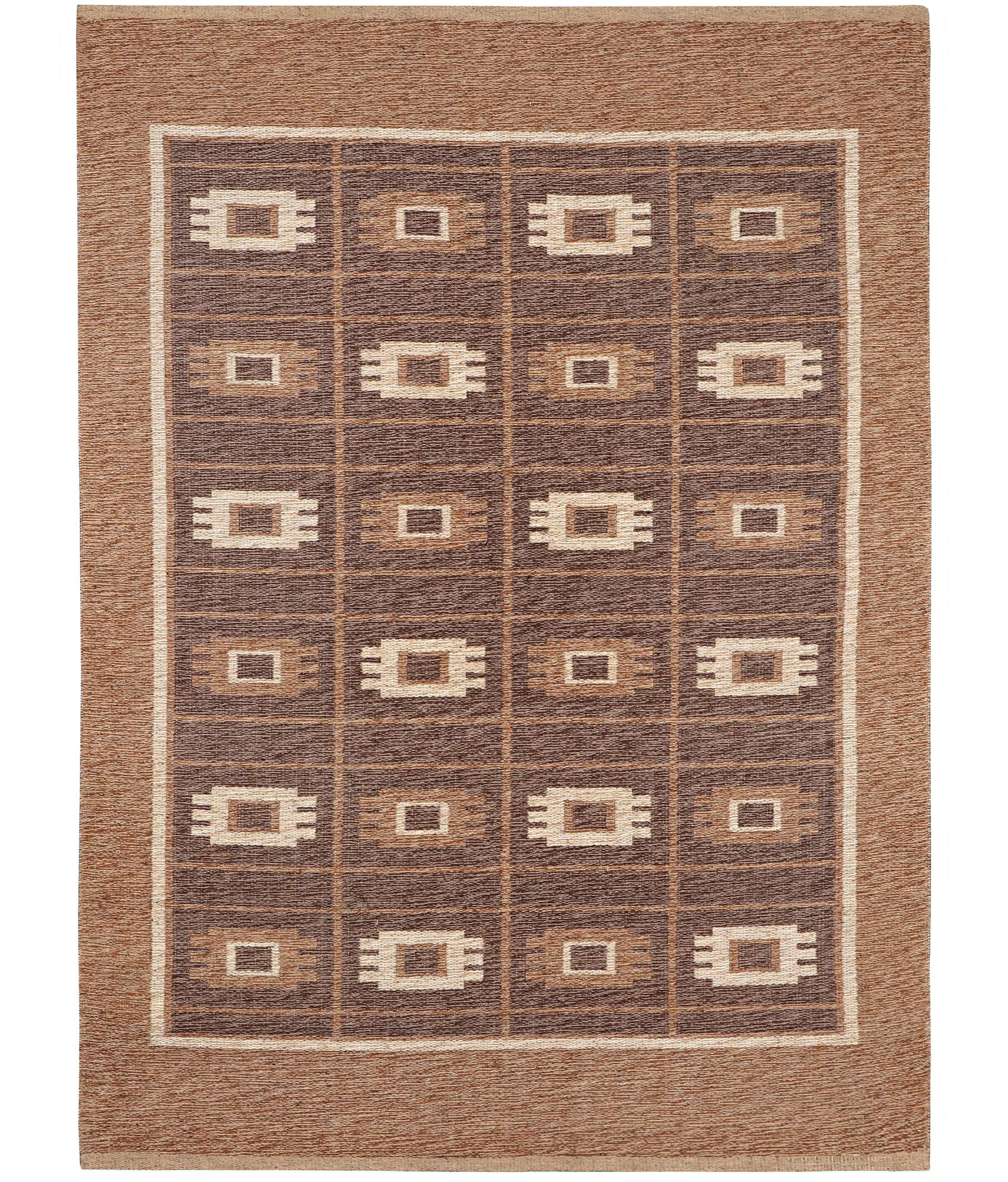 Matta, röllakan, dubbelvävd, ca 235 x 169 cm.