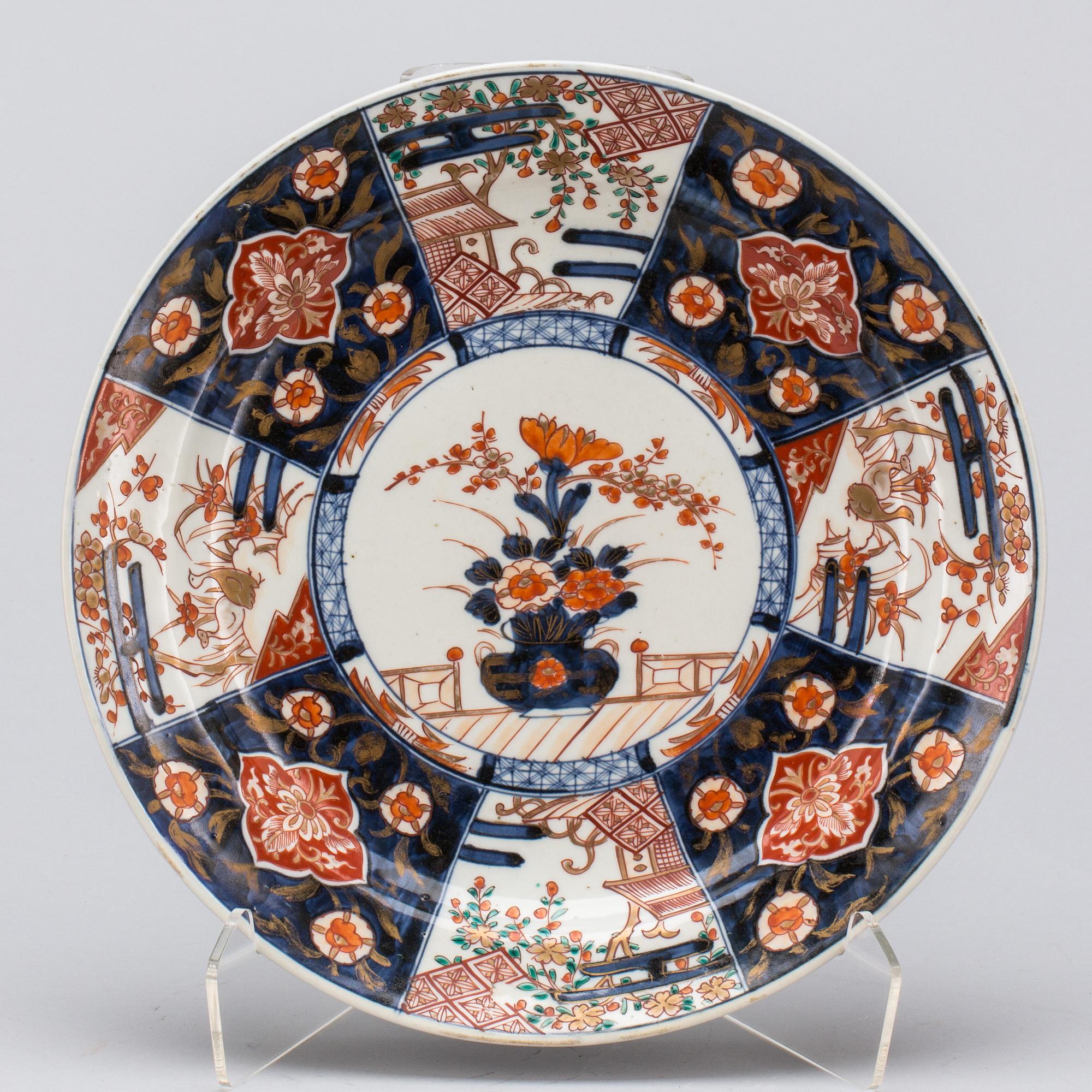 FAT, porslin, Imari, Japan 1800-tal.