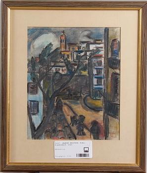 Kjell Leander-Engström · LEANDER ENGSTRÖM, KJELL, blandteknik, sign.