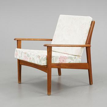 SOFFA samt FÅTÖLJ, troligen Svegards Markaryd, 1960/70-tal.