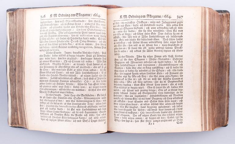 BOK: Kongl. stadgar, förordningar, bref och resolutioner: ifrån åhr 1528, in til 1701 af Johan Henrich Werner 1706.