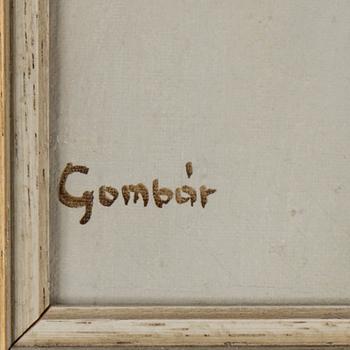 ANDRÁS GOMBÁR, olja på duk, signerad.