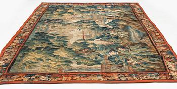 A flemish 'Verdure' tapestry, ca 257 x 413 cm, first halft of the 18th century.