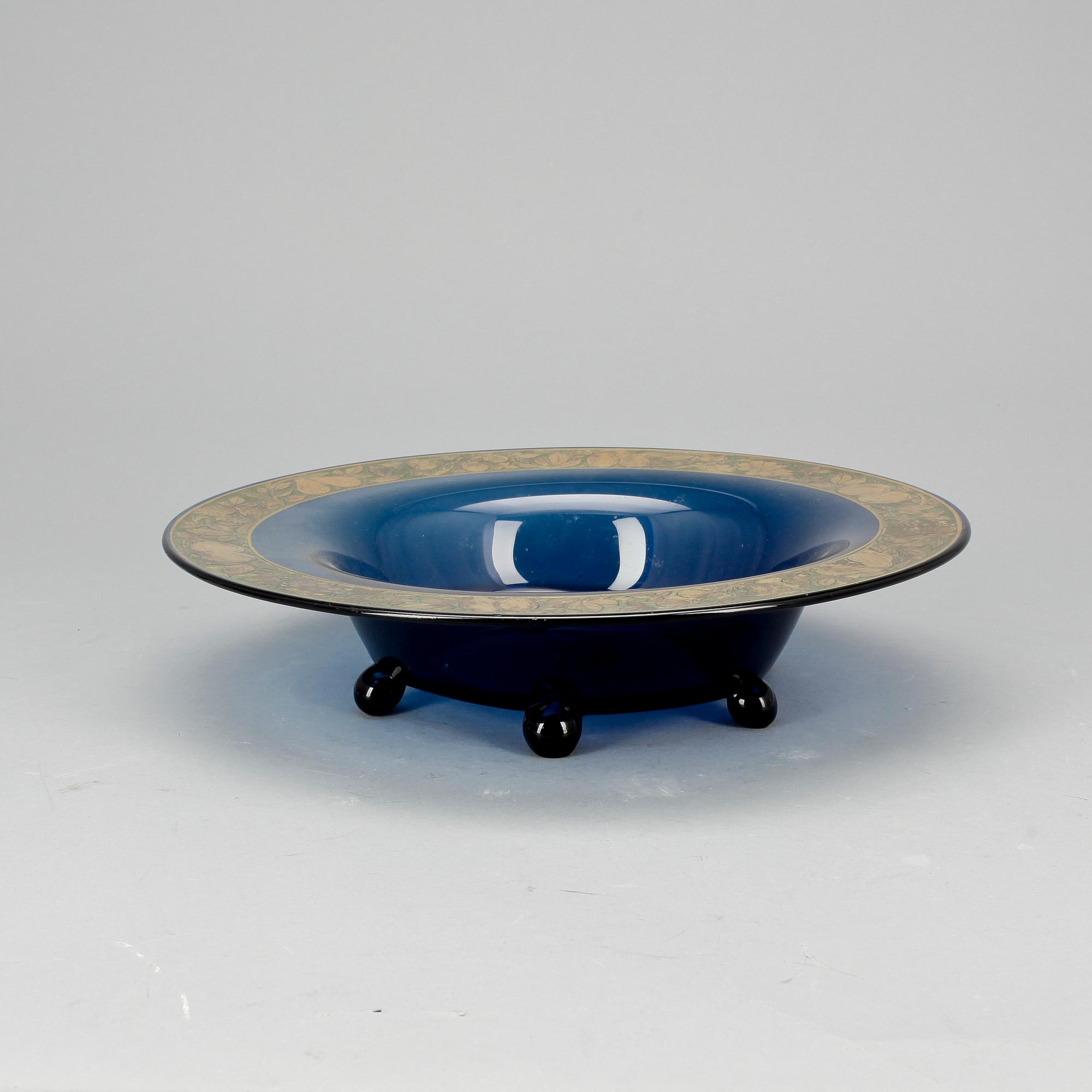 SKÅL, glas, 1900-talets första hälft, möjligen Moser Karlsbad, ej signerad.