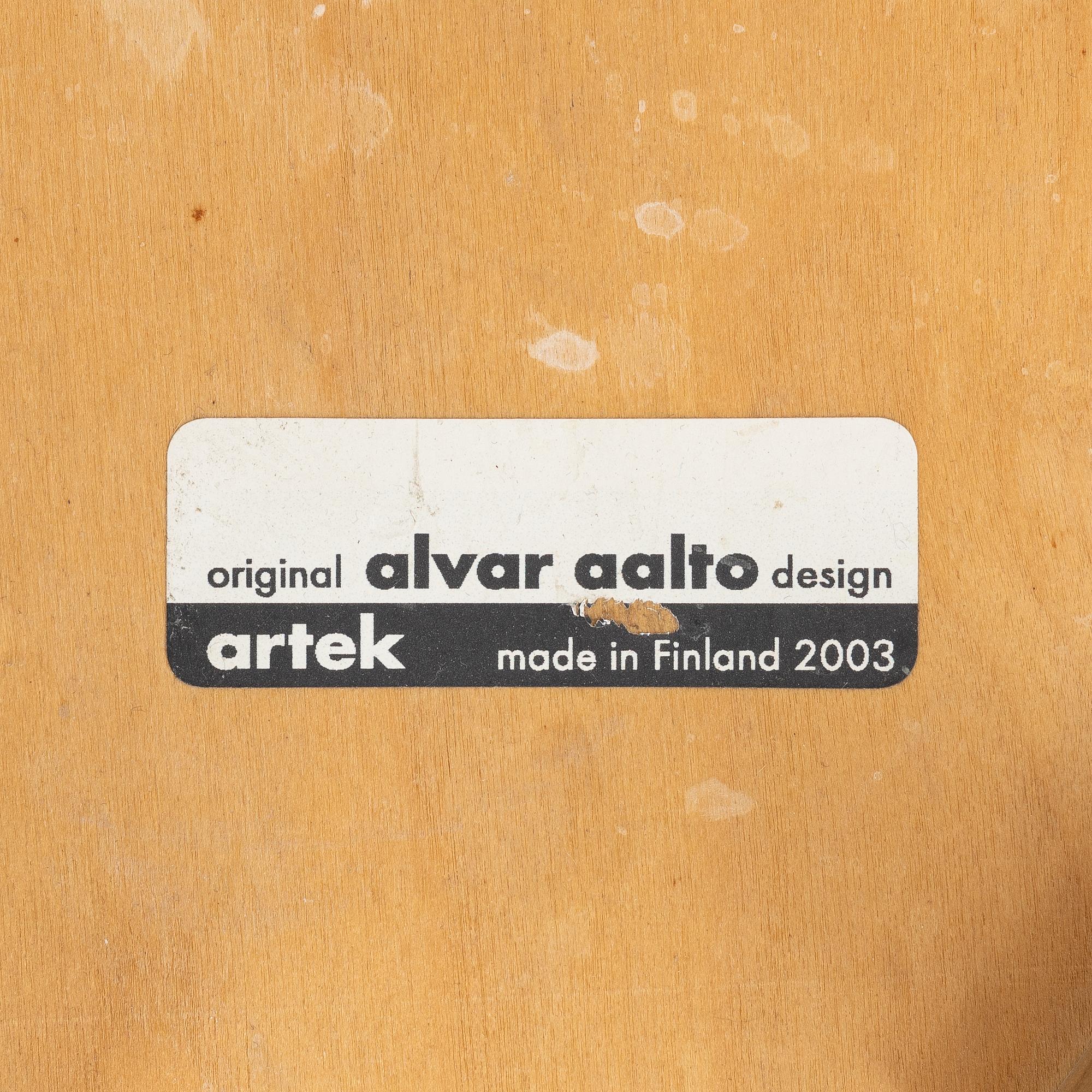 Alvar Aalto, barnstolar, 6 st, Artek, Finland.