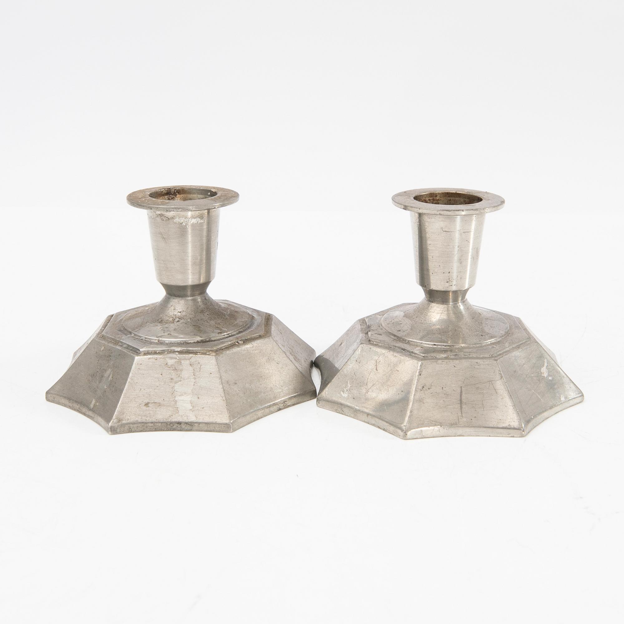 Just Andersen, ljusstakar, 4 par, Danmark, 1900-talets första hälft.