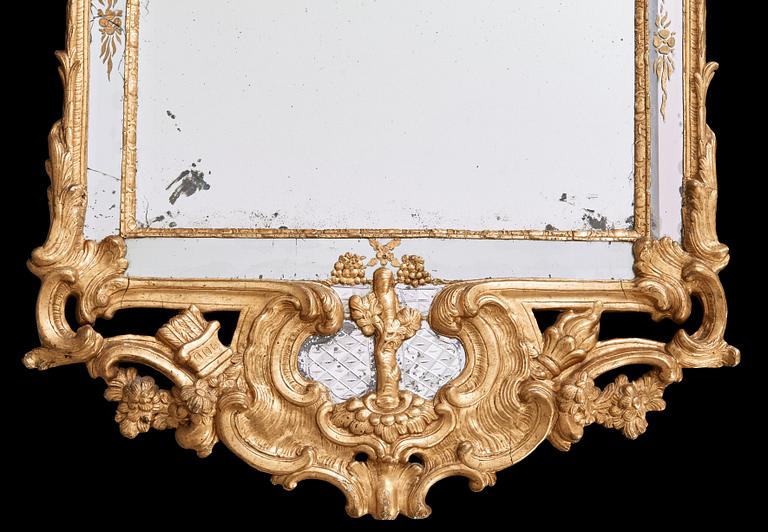 SPEGEL. Stockholmsarbete, 1700-talets mitt. Rokoko.