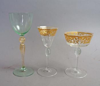 GLASSERVISER, 22 delar, bl a Murano.