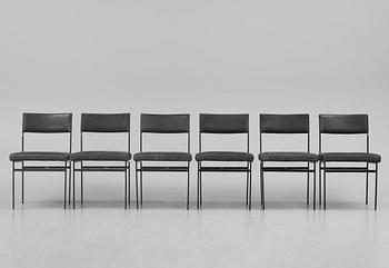Cees Braakman, a set of six chairs model "SM07", Pastoe, Holland, 1960s-70s.