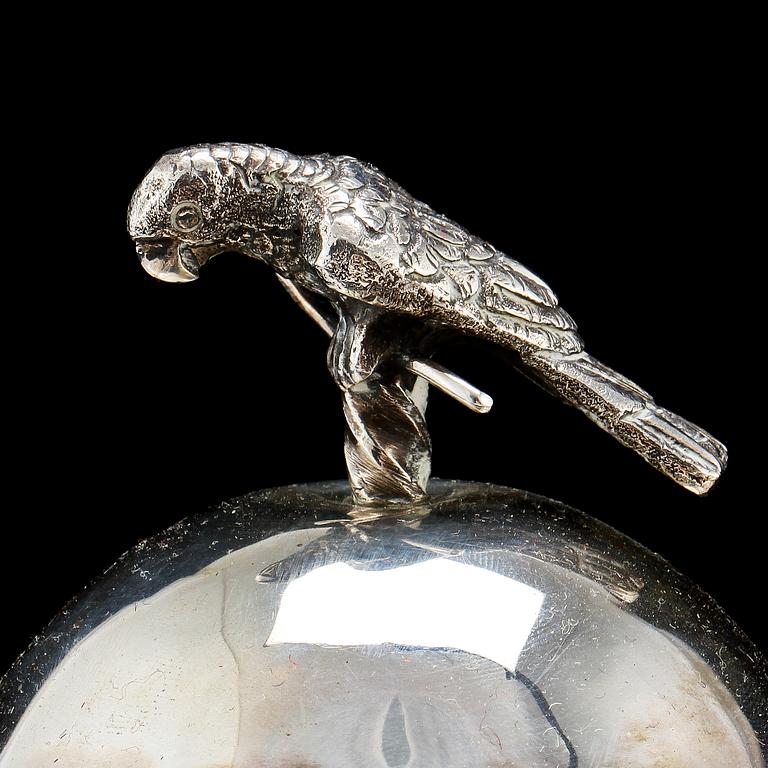 SOCKERSKÅL, silver, Bengt Tellander, Jönköping, 1830. Tot. v. 620 g.