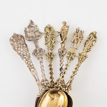 Six Silver Spoons.
