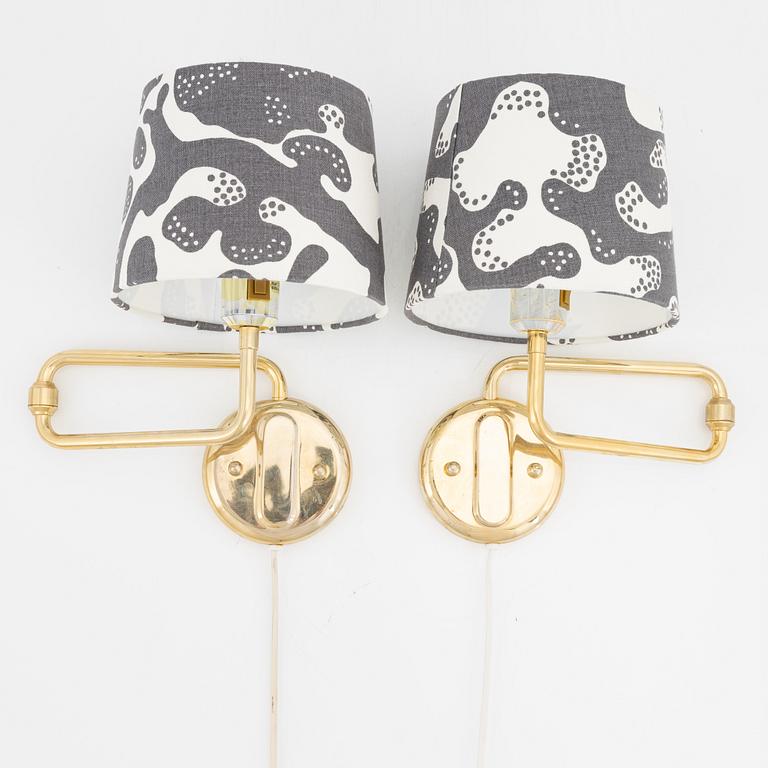 Vägglampor, ett par, Reijmyre Armaturfabrik, 1900-talets senare del.