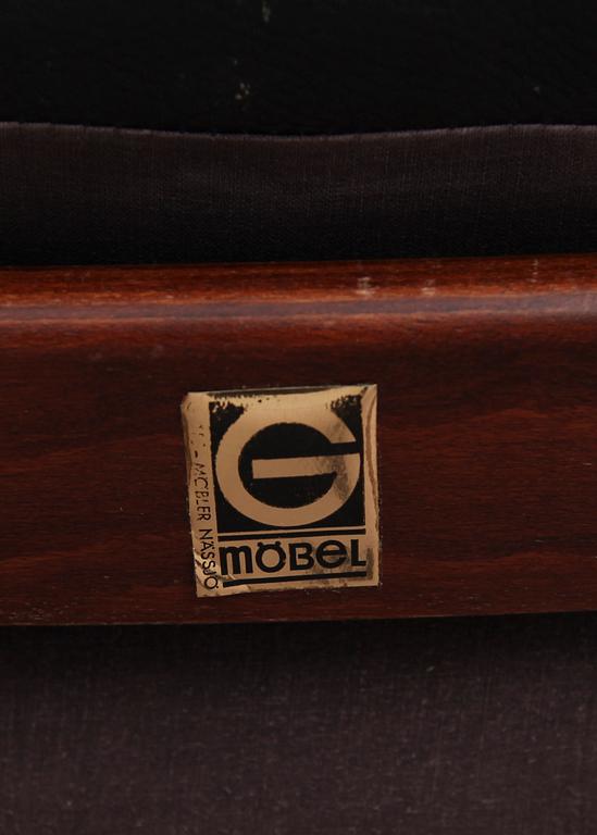 FÅTÖLJER, 1 par, 1900-talets andra hälft.