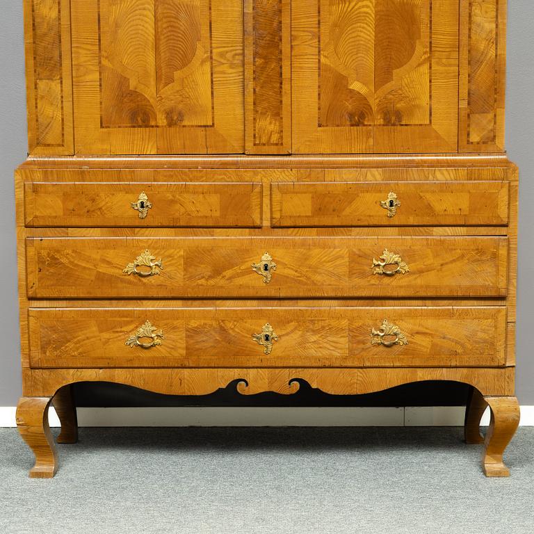 A Rococo cabinet, 18th century.