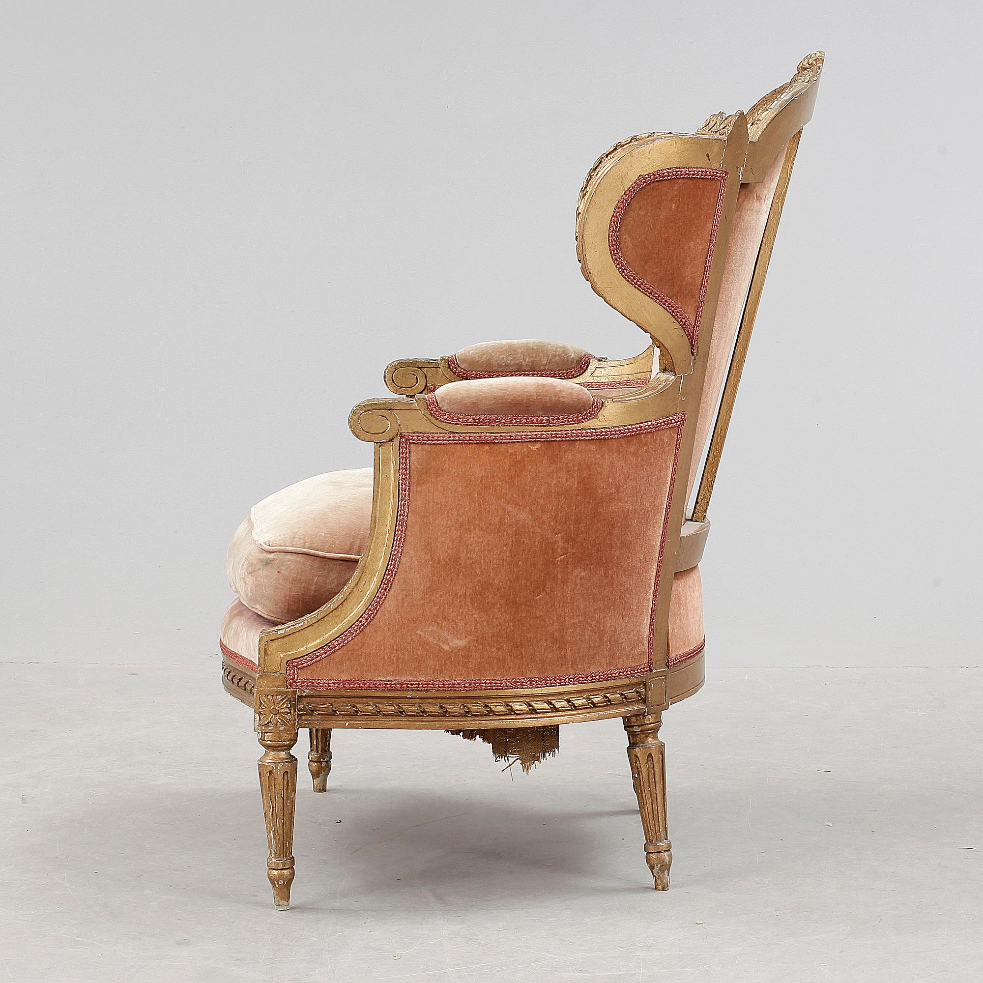 BERGERE, Louis XVI-stil, Frankrike, 1800-talets slut.