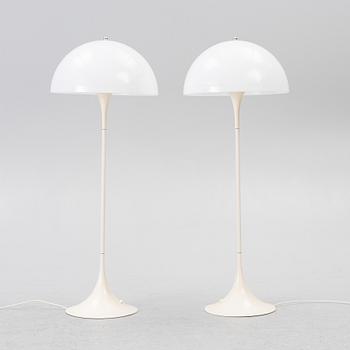 Verner Panton, a pair of 'Panthella' floor lamps, Louis Poulsen, Denmark.