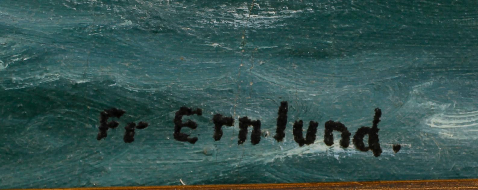 FREDRIK ERNLUND, olja på duk, signerad.