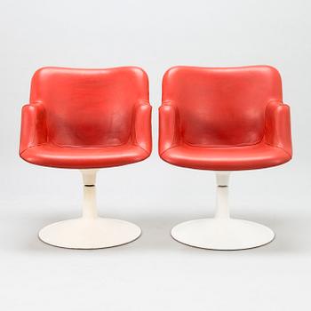 YRJÖ KUKKAPURO, fåtöljer, ett par, "417P", Haimi 1960-talets slut.