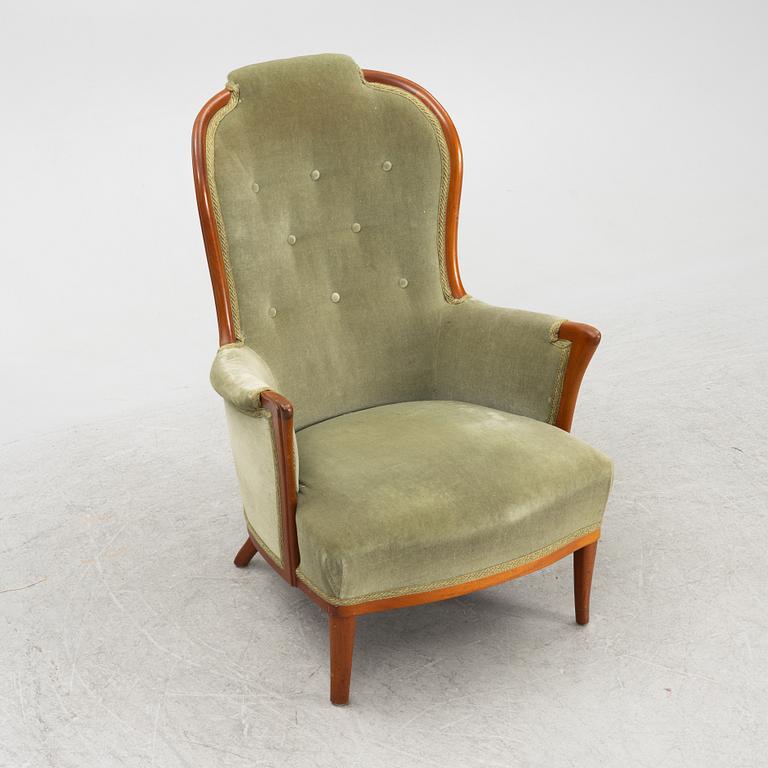 Carl Malmsten, a 'Vår fru' armchair, AB O.H. Sjögren, Tranås.