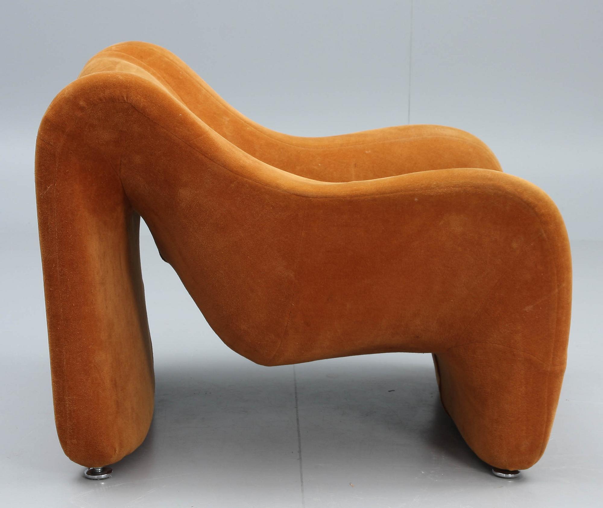 FÅTÖLJ, 1960/70-tal.