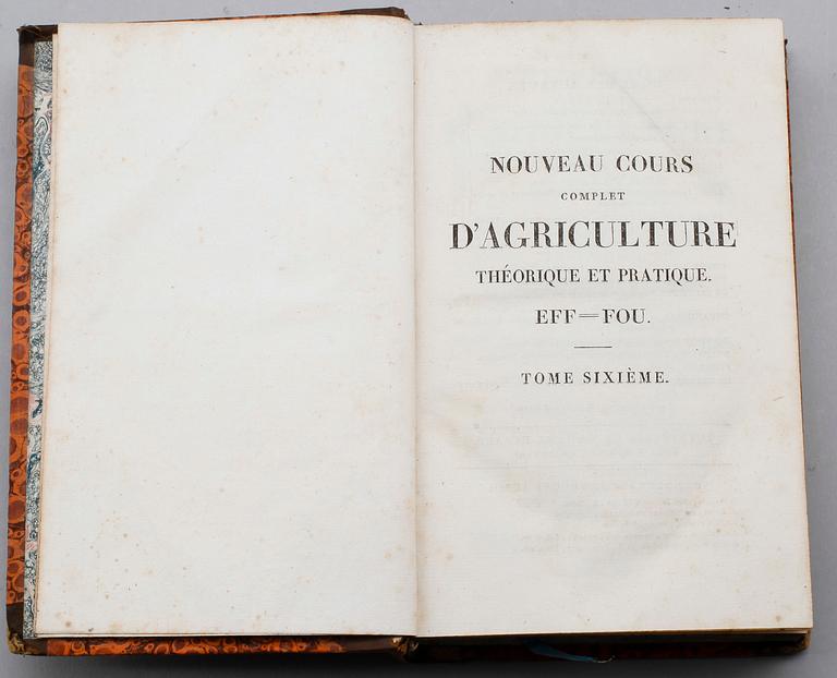 BÖCKER, d'Agriculture Théorique et Pratique, Paris, 1820-tal, 16 vol.